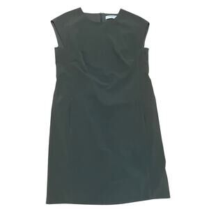 MM.Lafleur Knee Length High Neck Cap Sleeve Forest Green Career Sheath‎ Dress 6